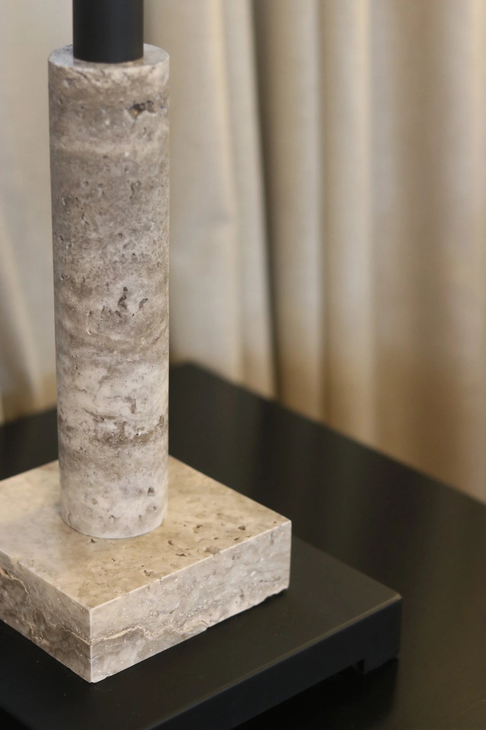 Black Marble Table Lamp