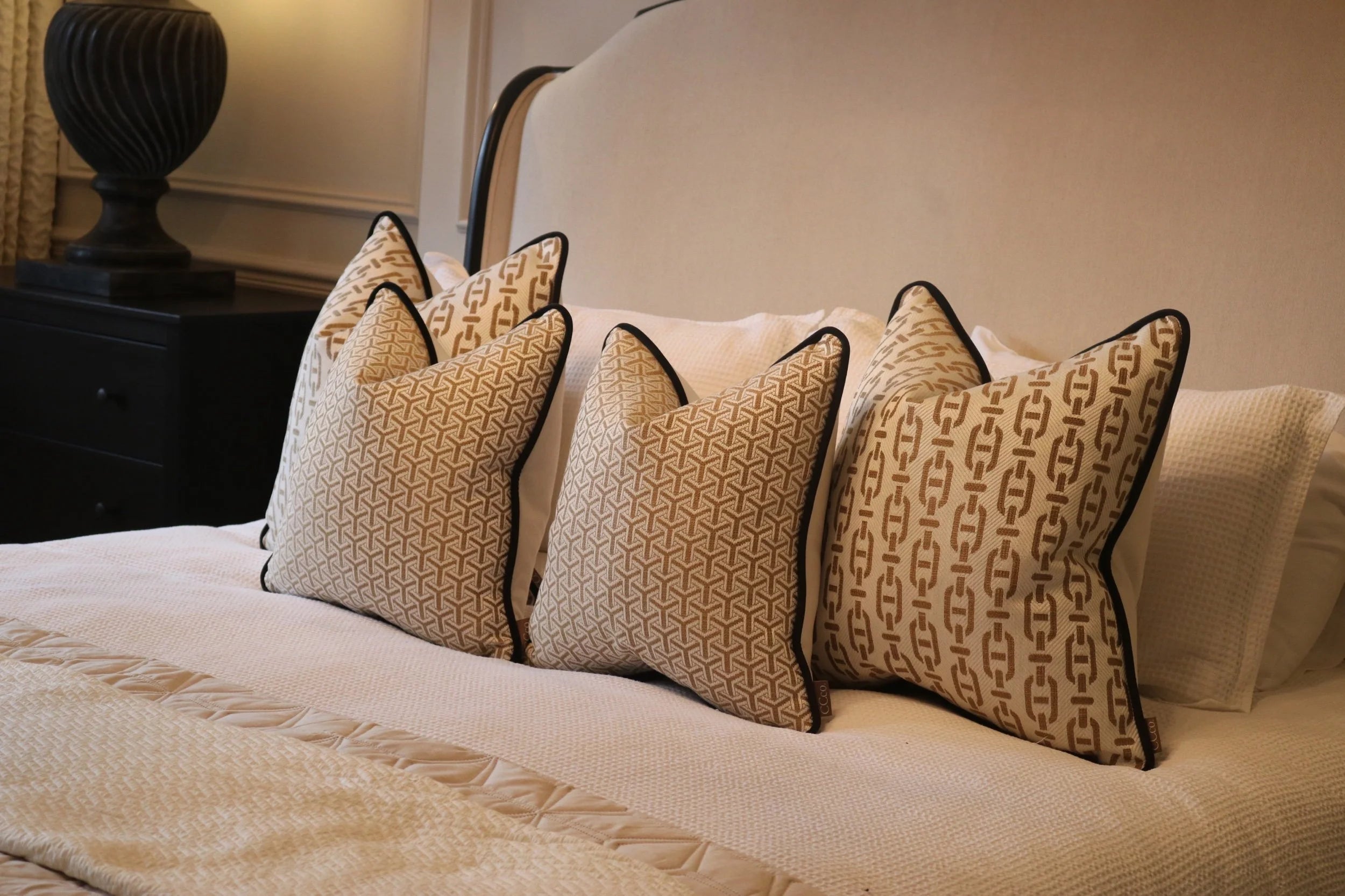 Andrew Martin 'Monte Tan' Cushion Set