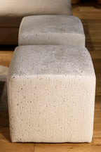 Velvet Bespoke Cube Footstool