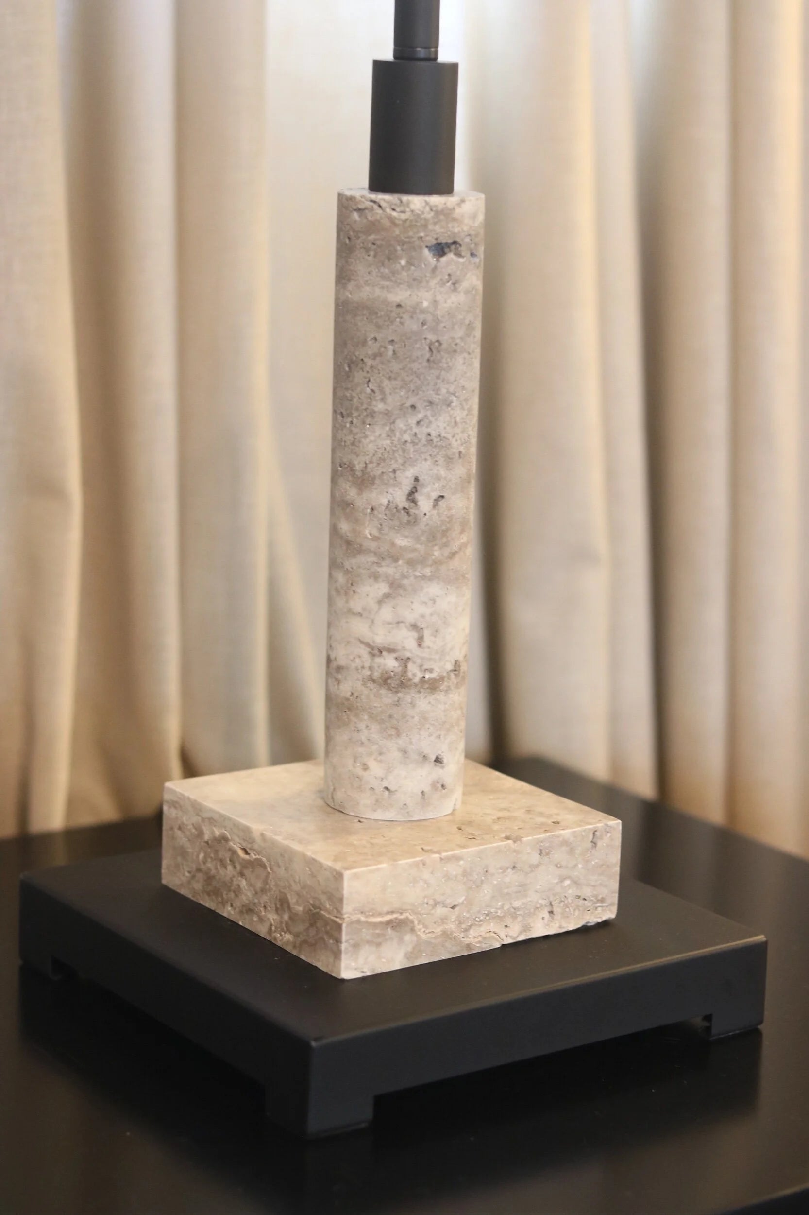 Black Marble Table Lamp