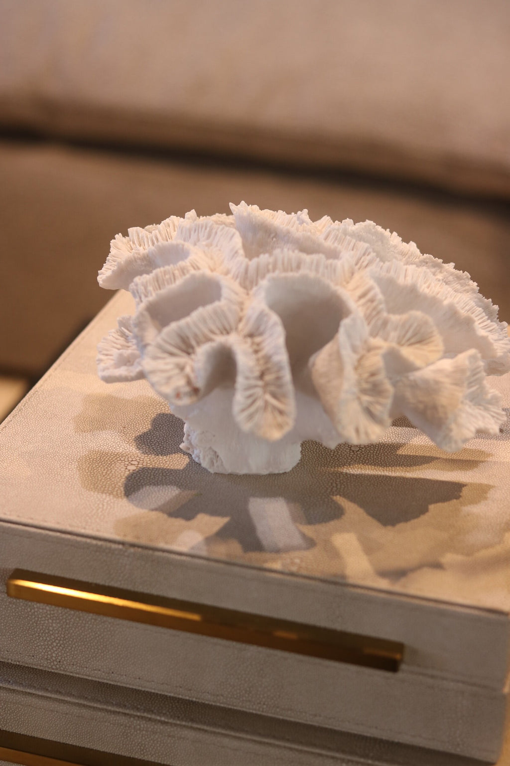 Small White Faux Coral