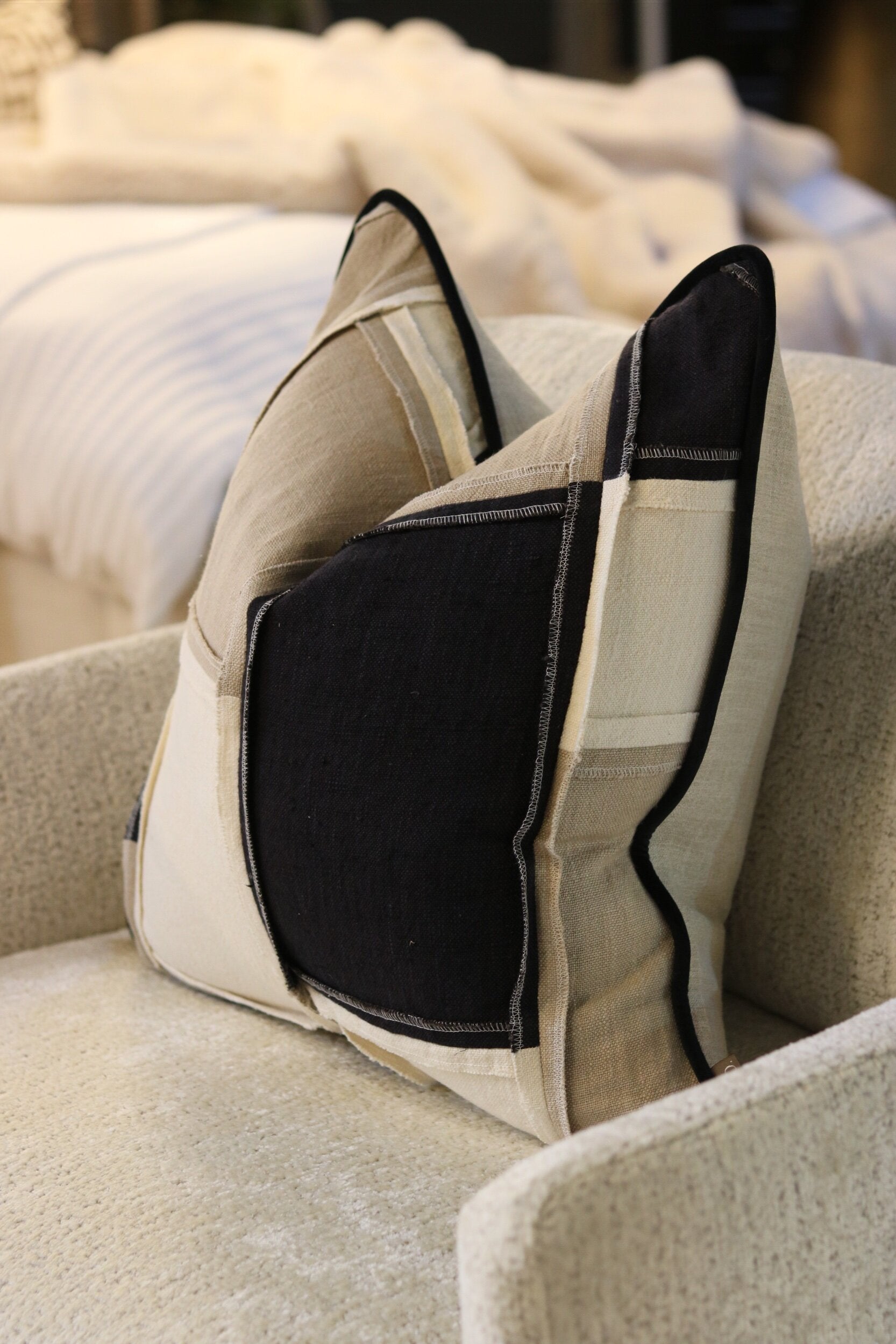 Reclaim Reversible Monochrome Cushion