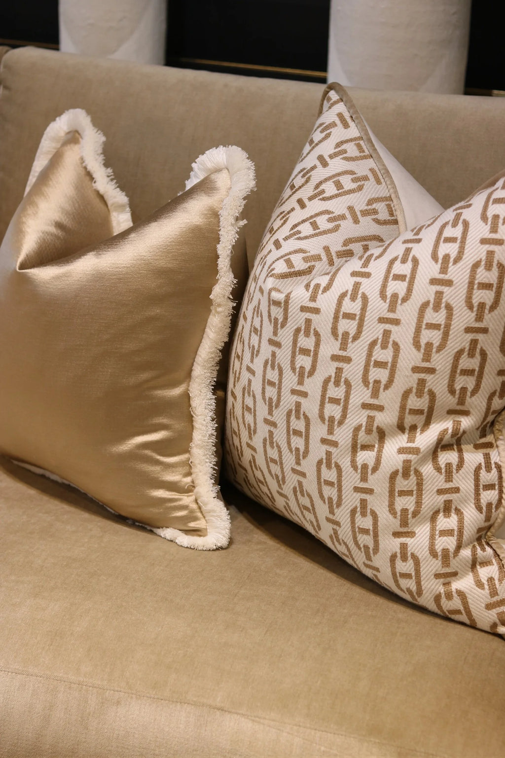 Gold Satin Cushion