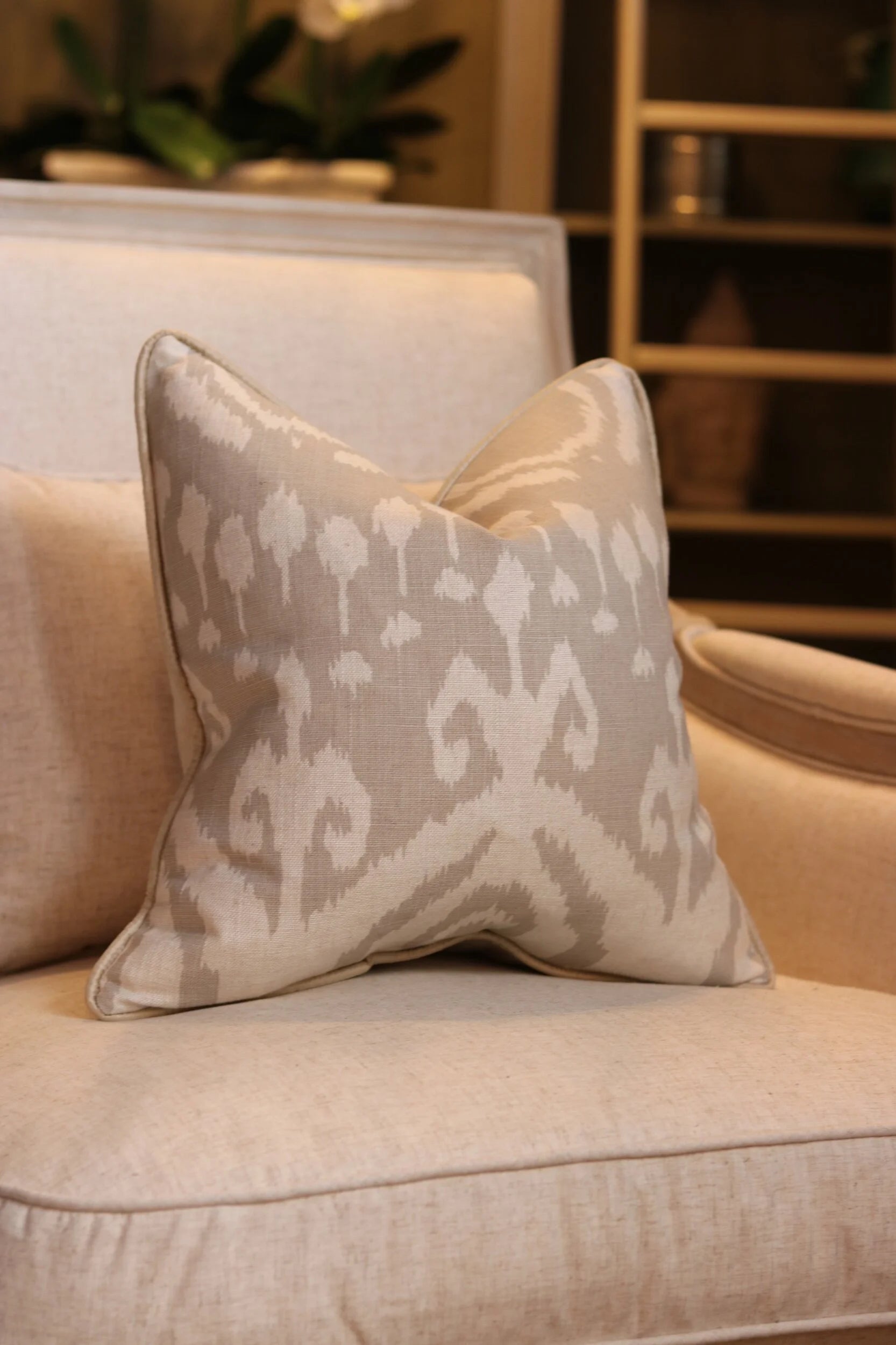 Andrew Martin 'Volcano Canvas' Cushion