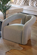 Grey Boucle Sculpture Chair