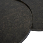 Set of 2 Iron Coffee Tables in Rustic Antique Gold