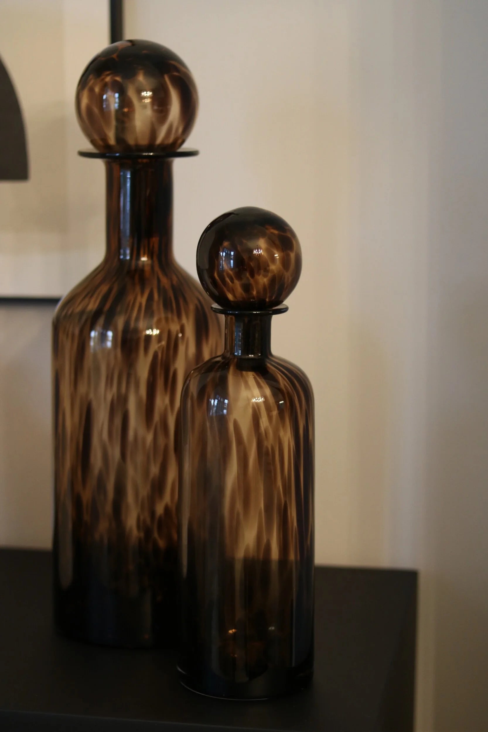 Tortoise Shell Effect Bottle with Ball Top