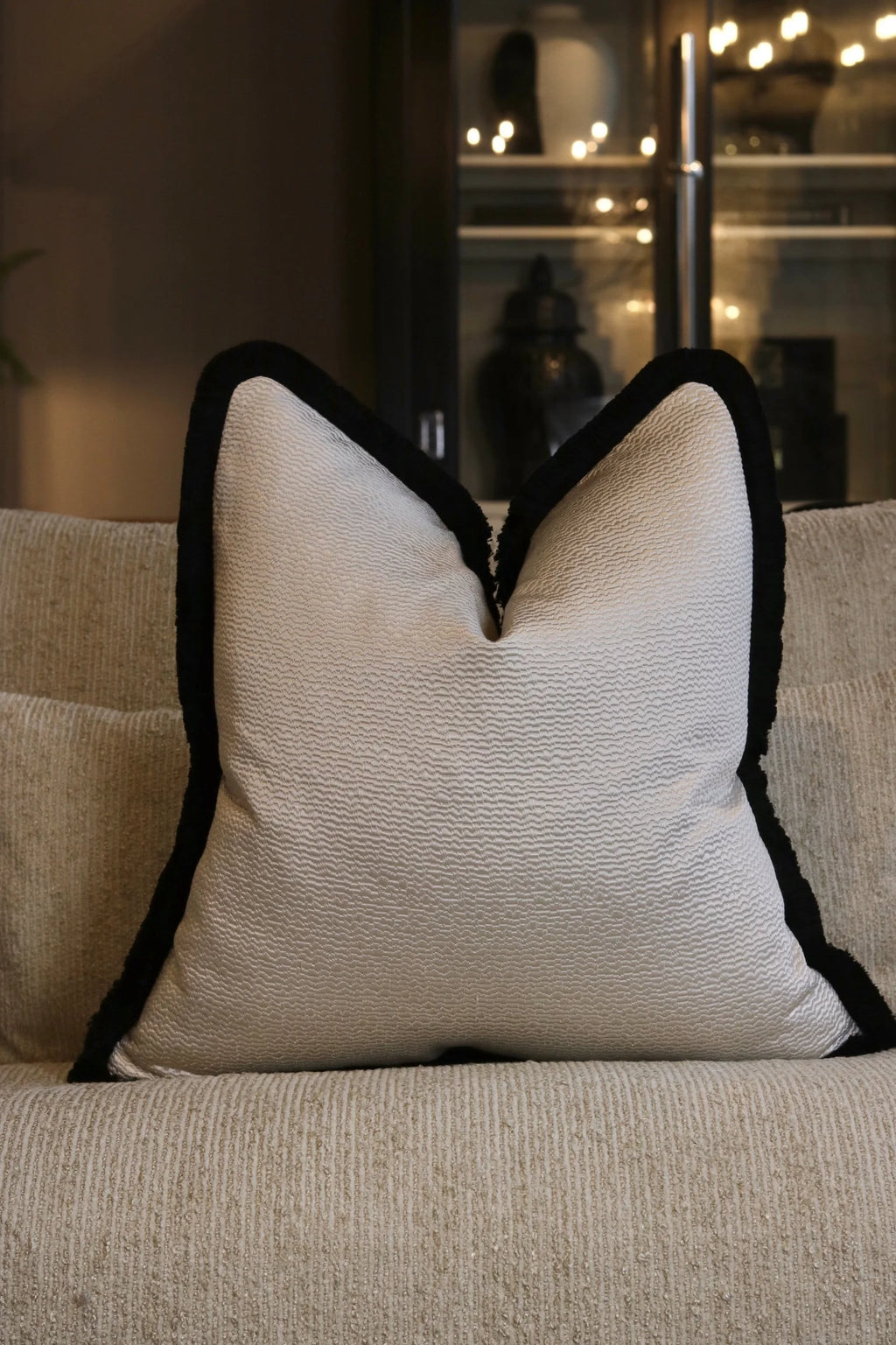 Limited Edition 24" 'Kiri Oyster' Cushion