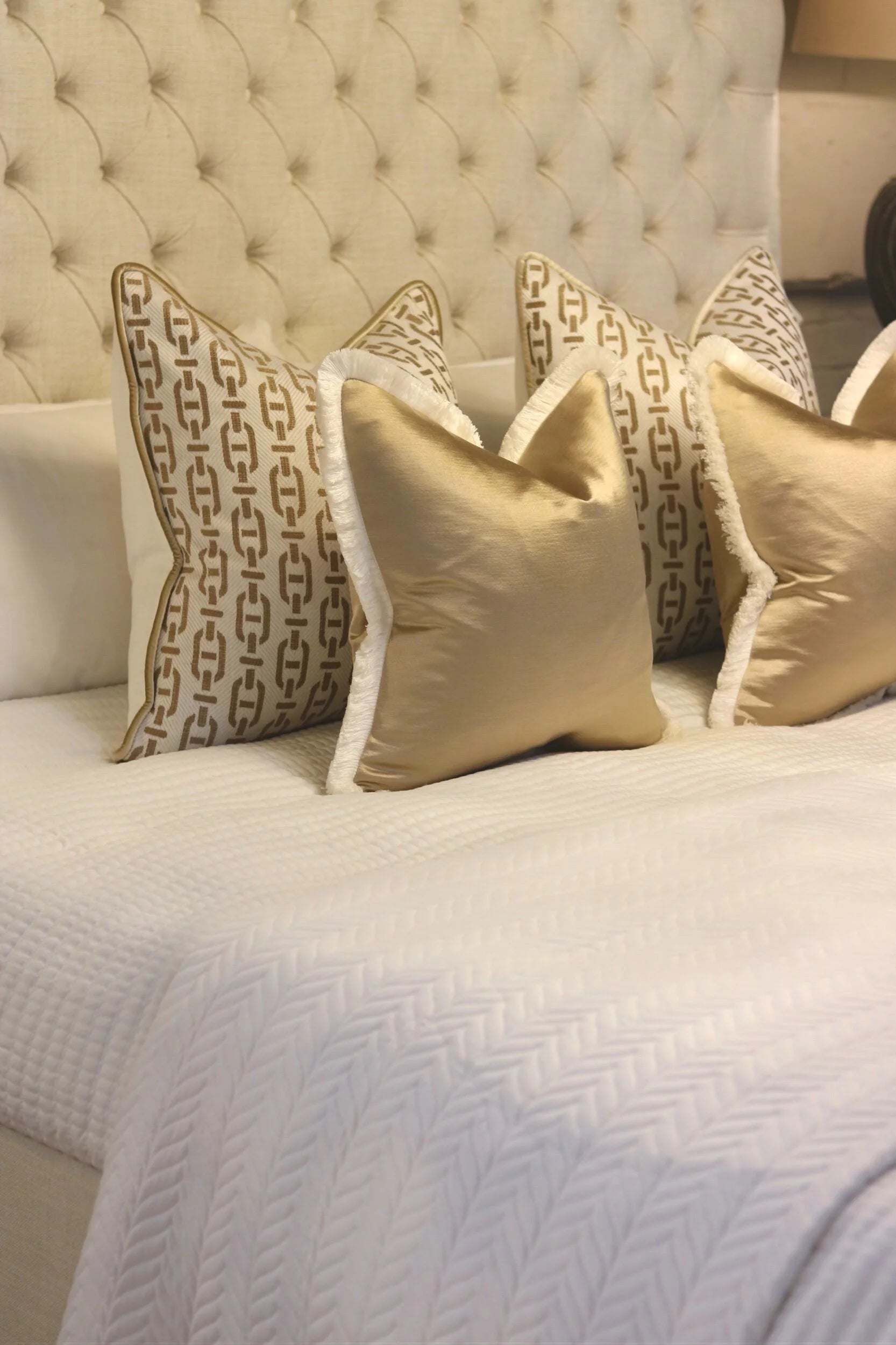 Andrew Martin 'Burlington Tan' Cushion Set