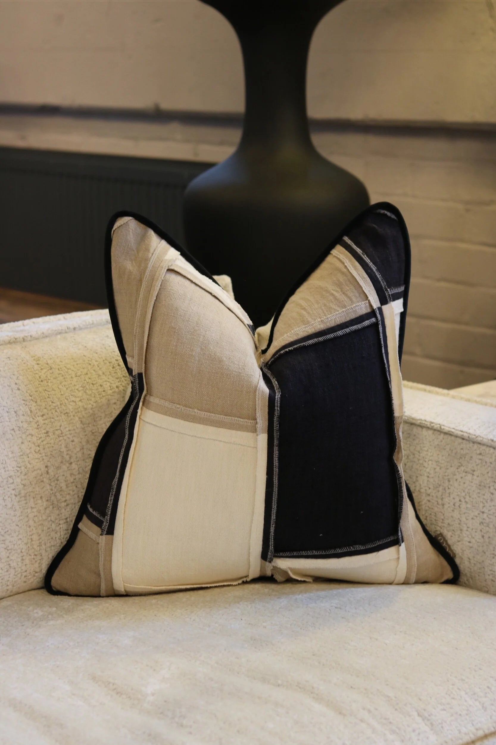 Reclaim Reversible Monochrome Cushion