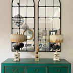Distressed Metal Table Lamp