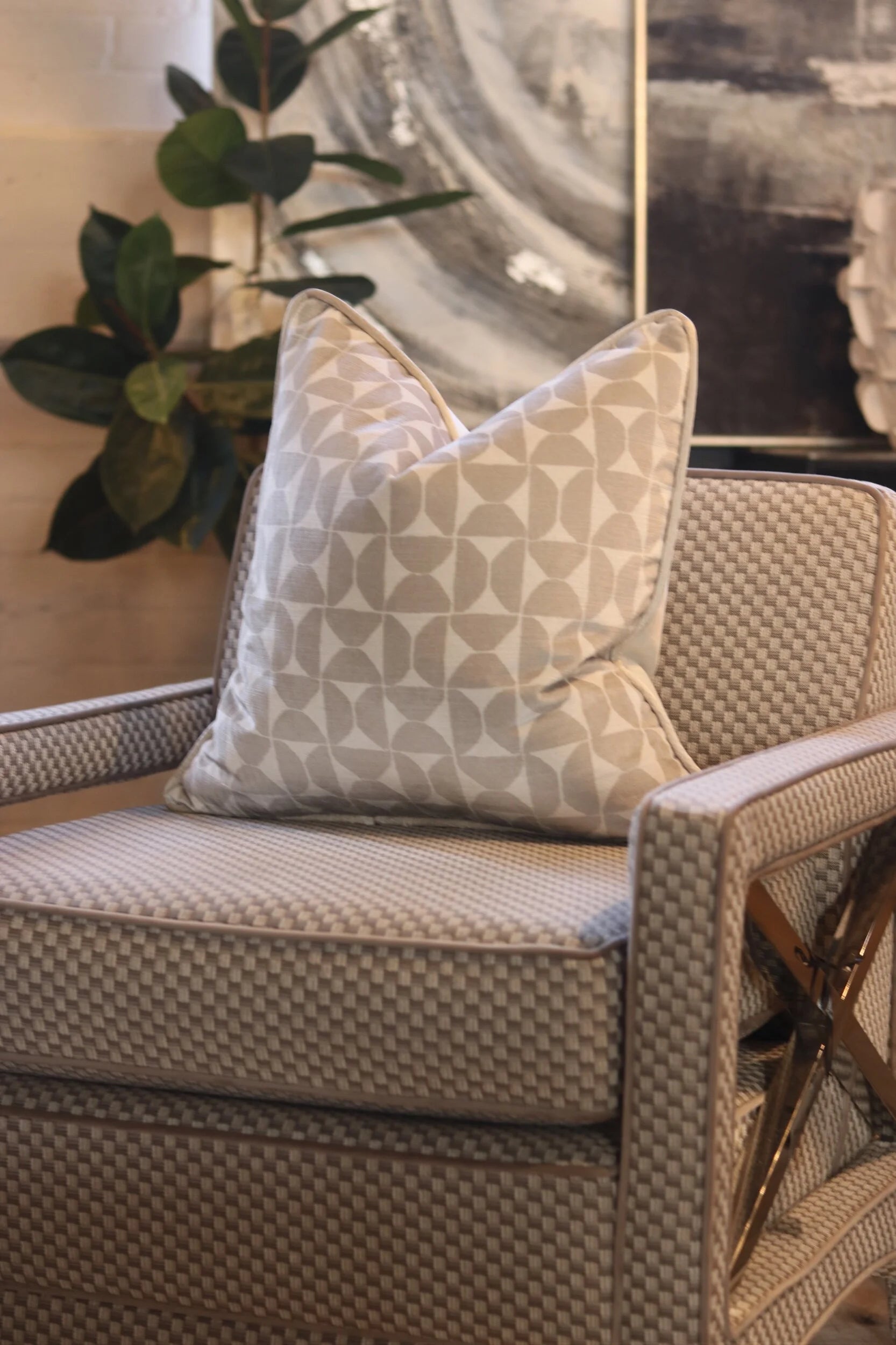Andrew Martin 'Alberobello Stone' Cushion