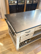 Ex-Display Blue Stone Top Kitchen Utility Unit
