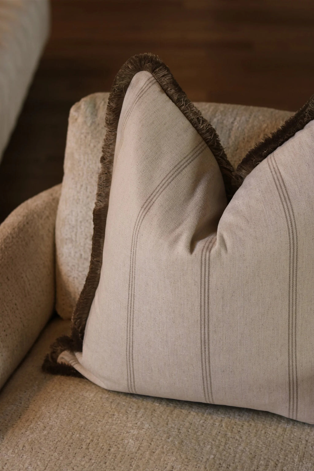 The Neutral Linen Sofa Cushion Set