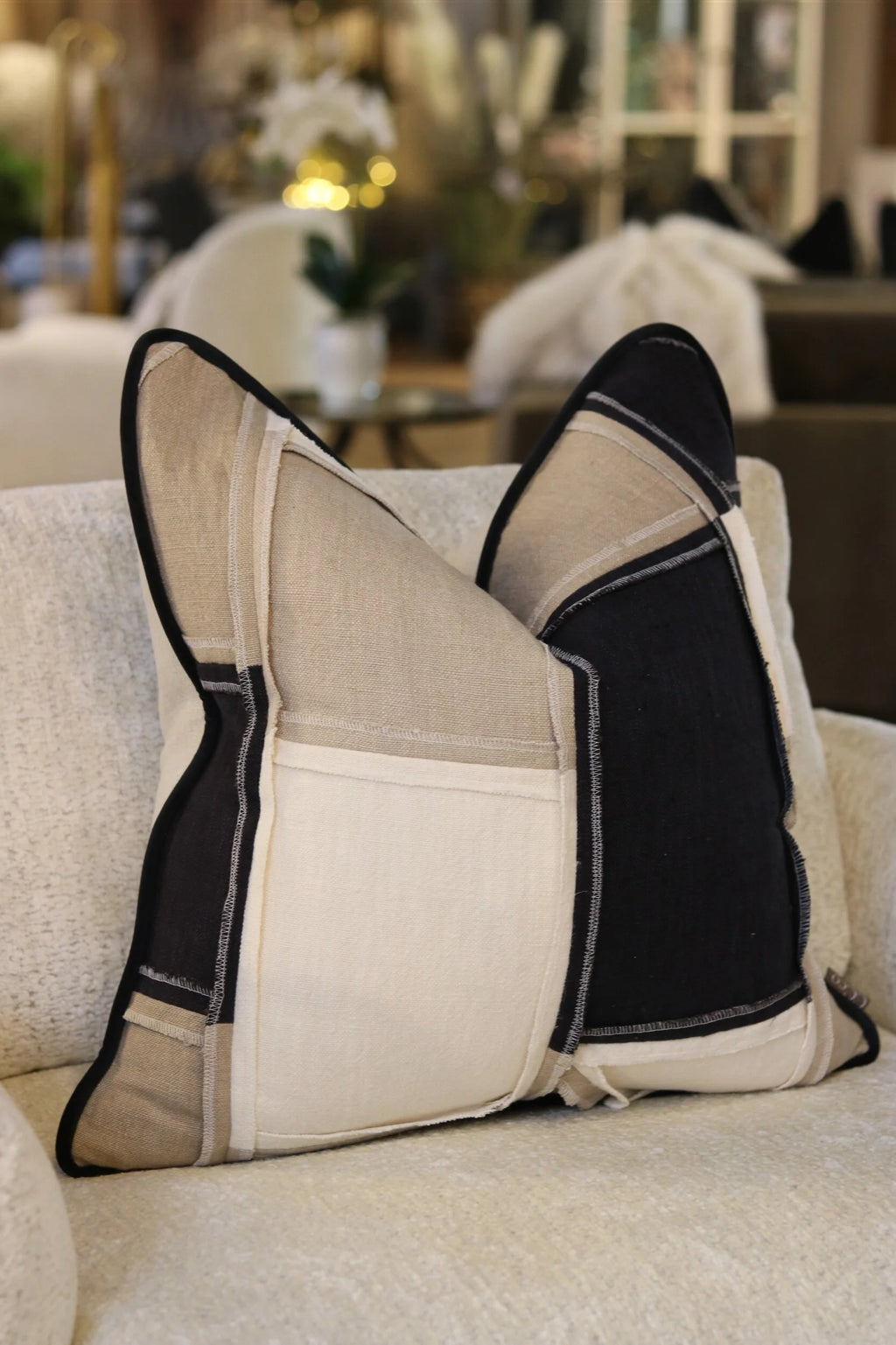 Reclaim Reversible Monochrome Cushion