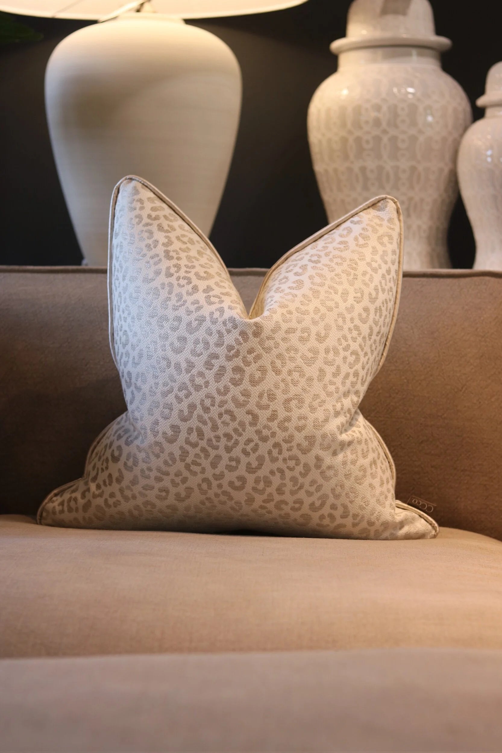 Andrew Martin 'Wild Cat Stone' Cushion