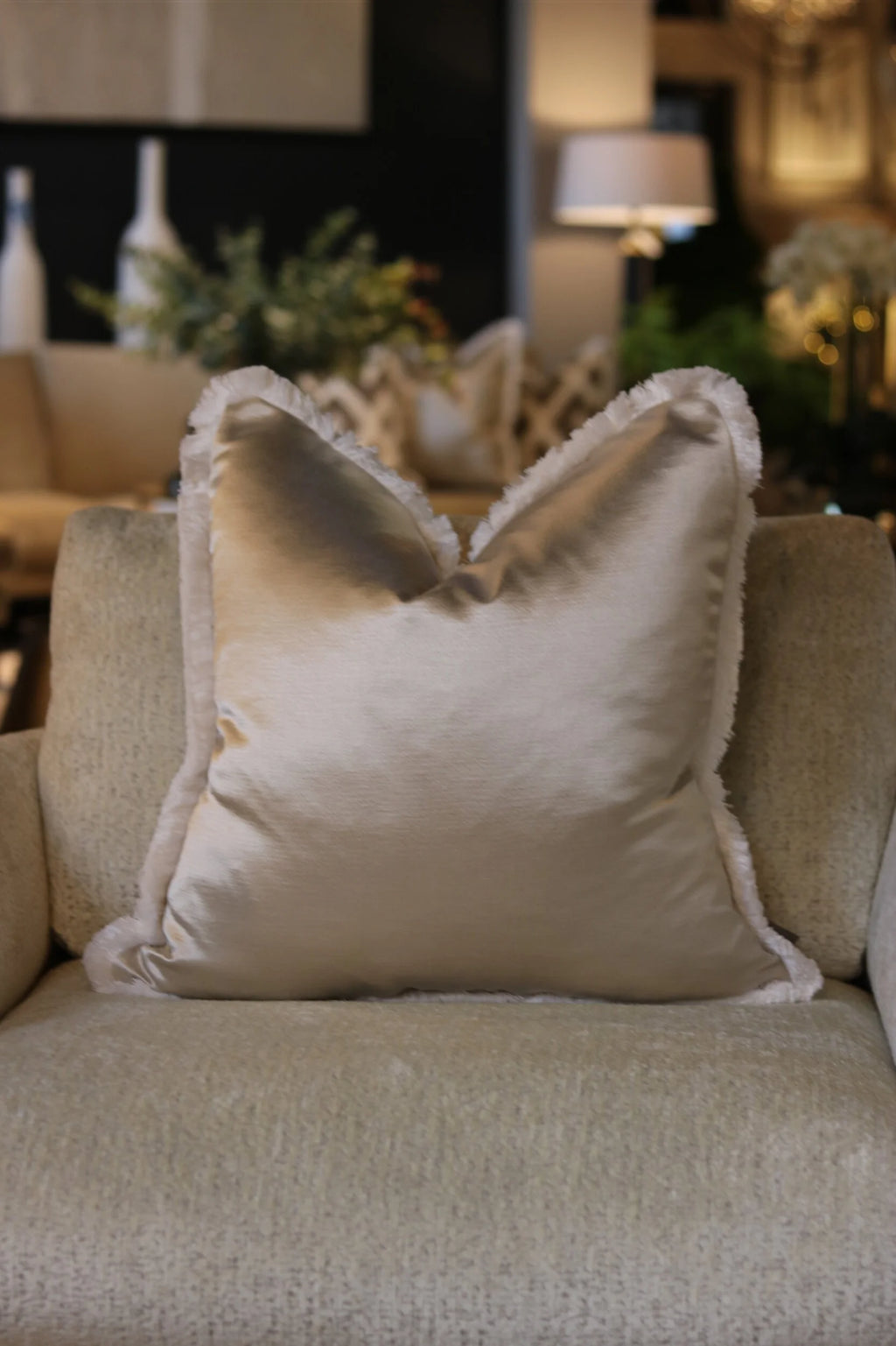Pearl Satin Cushion