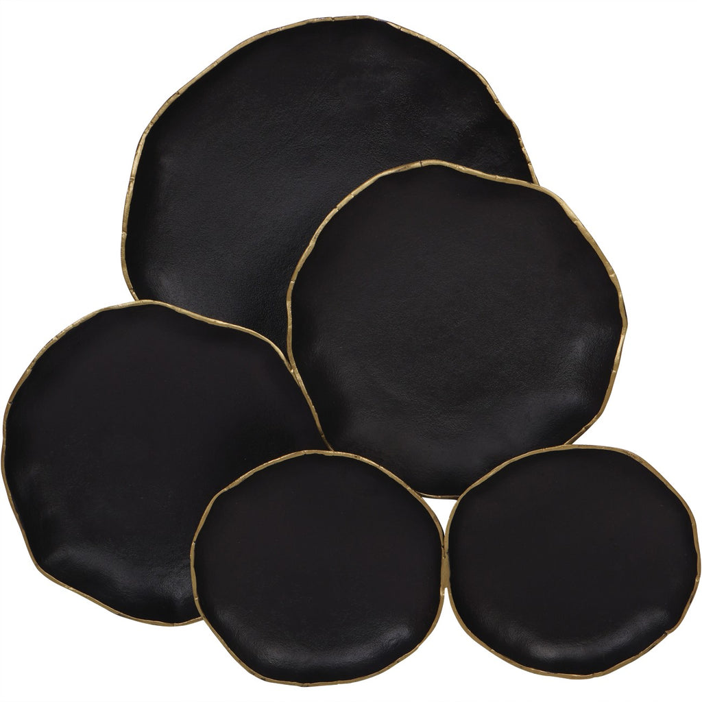 Arlow Disc Black Metal Wall Art