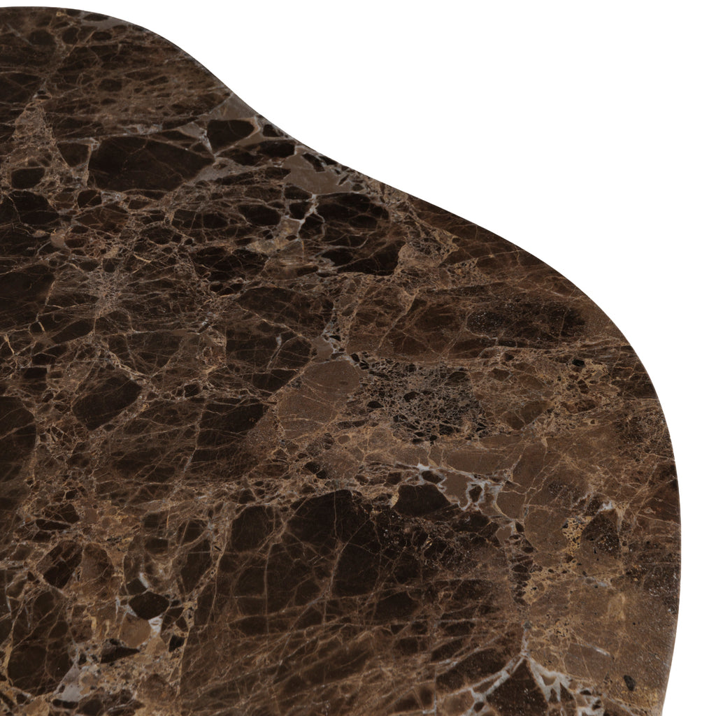 Set of 2 Cloud Marble & Glass Coffee Tables
