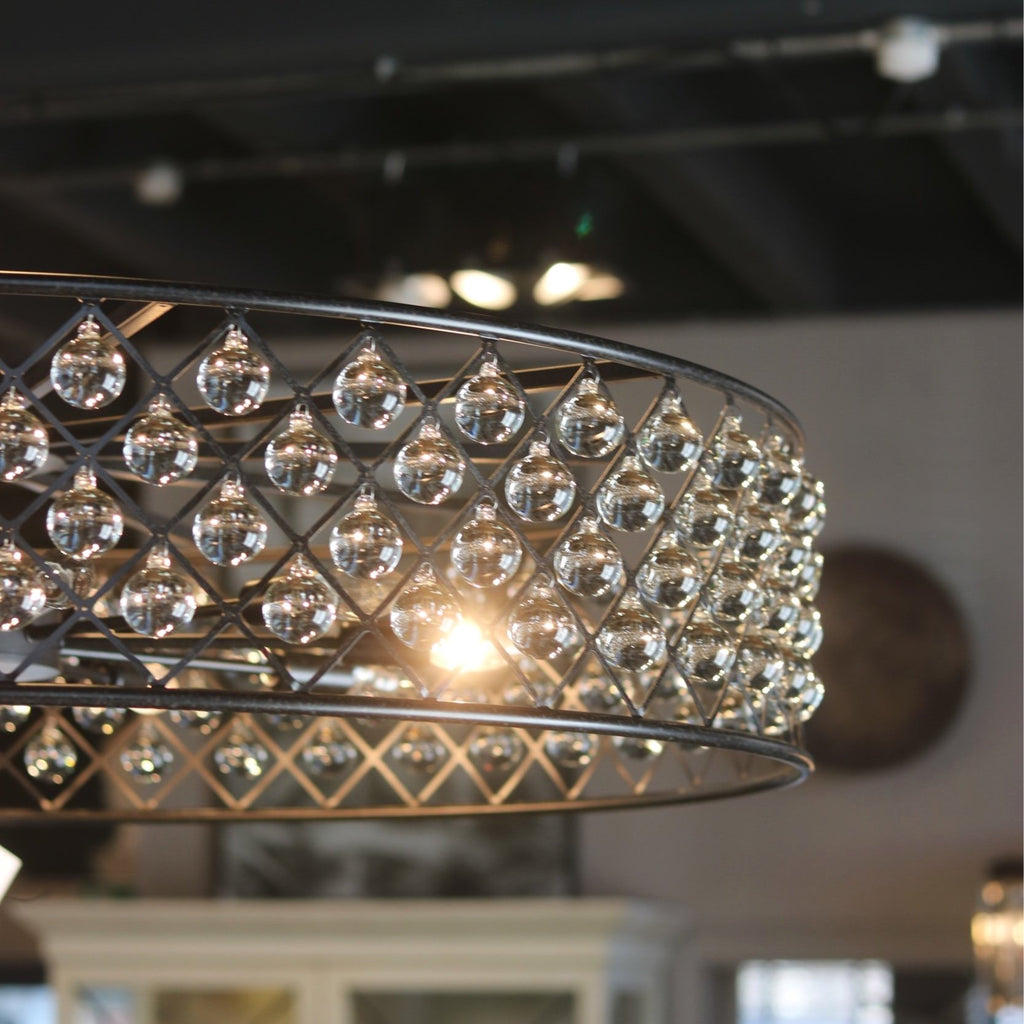 Round Glass Baubles Chandelier