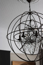 Metal Sphere Chandelier