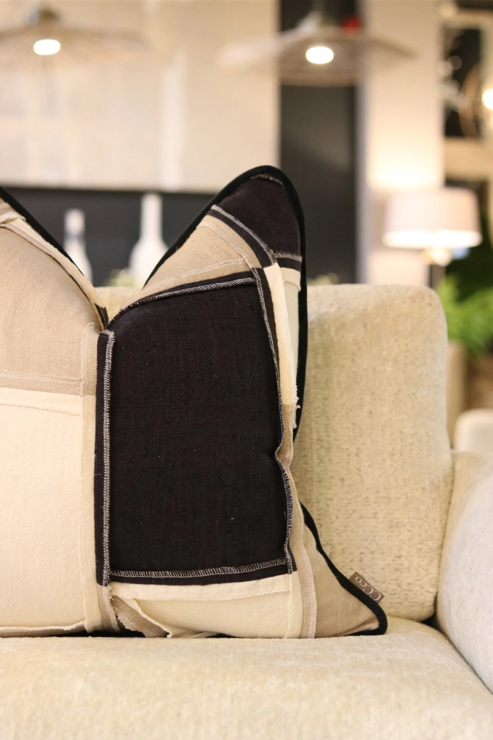 Reclaim Reversible Monochrome Cushion