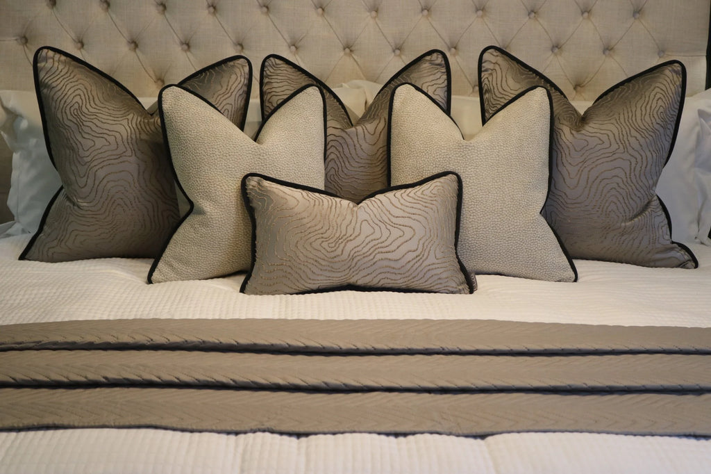 Beau Taupe Bed Cushion Set