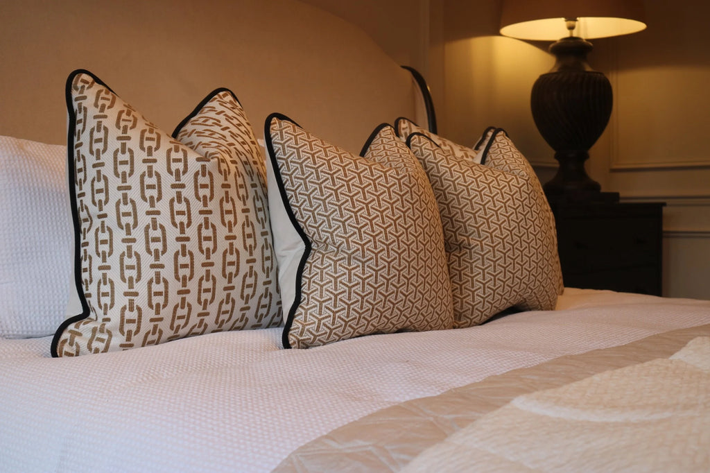 Andrew Martin 'Monte Almond' Cushion