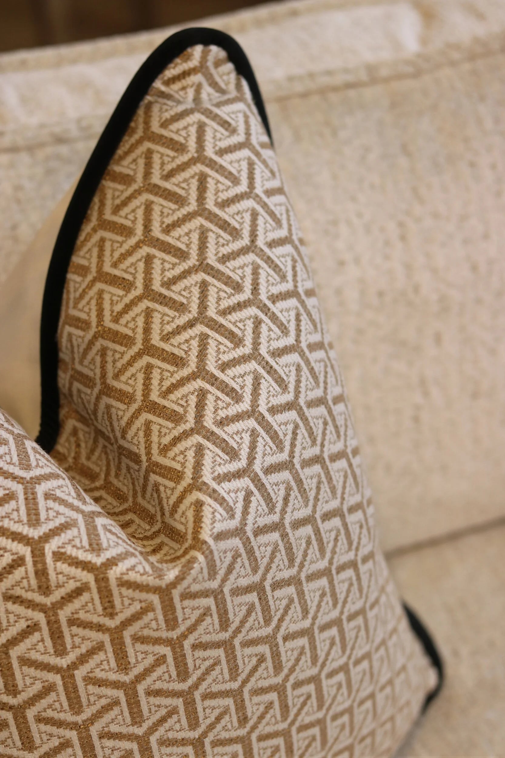 Andrew Martin 'Monte Almond' Cushion