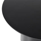 Set of 2 Black Round Tables