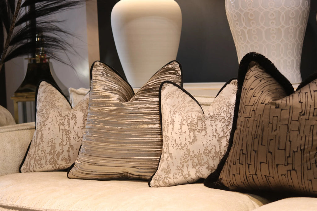 Penthouse Platinum Sofa Cushion Set