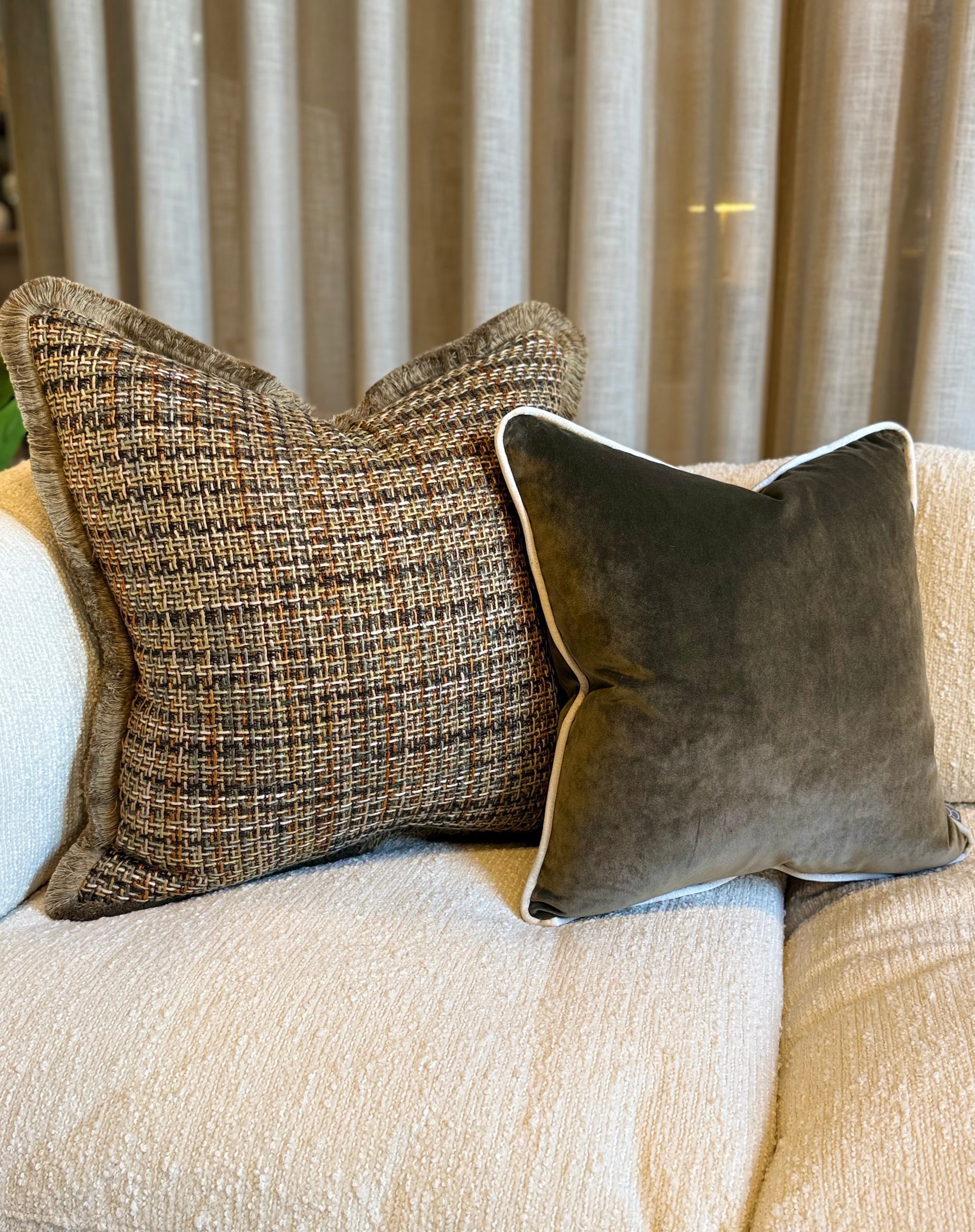 Limited Edition 'Faveur Mole' Velvet Cushion