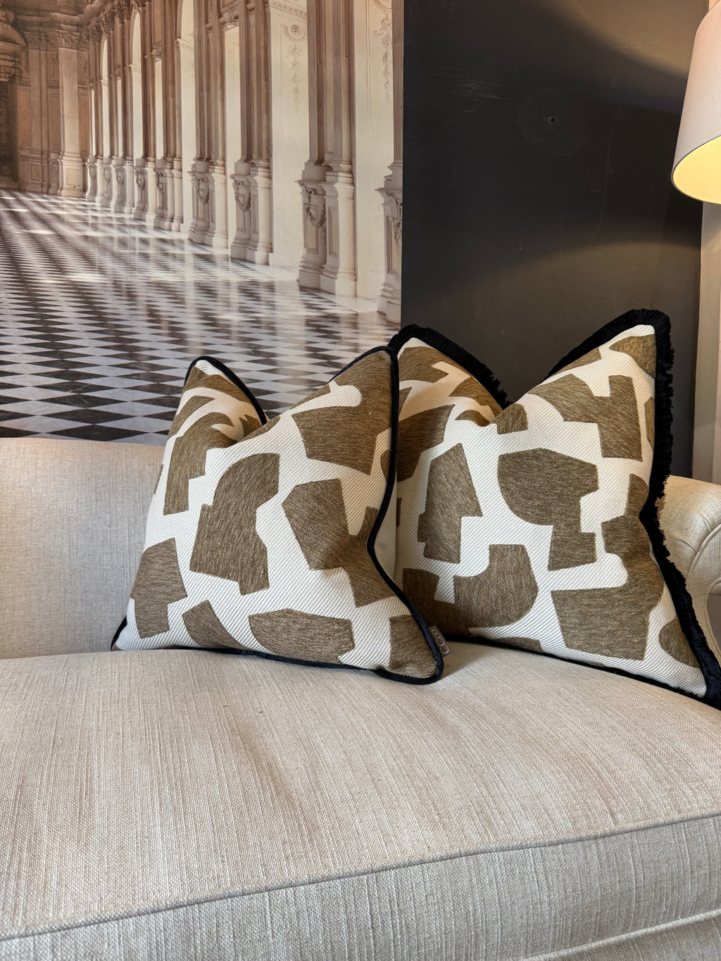 Jigsaw Tobacco Cushion