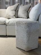 Borla Sable Velvet Hexagonal Footstool