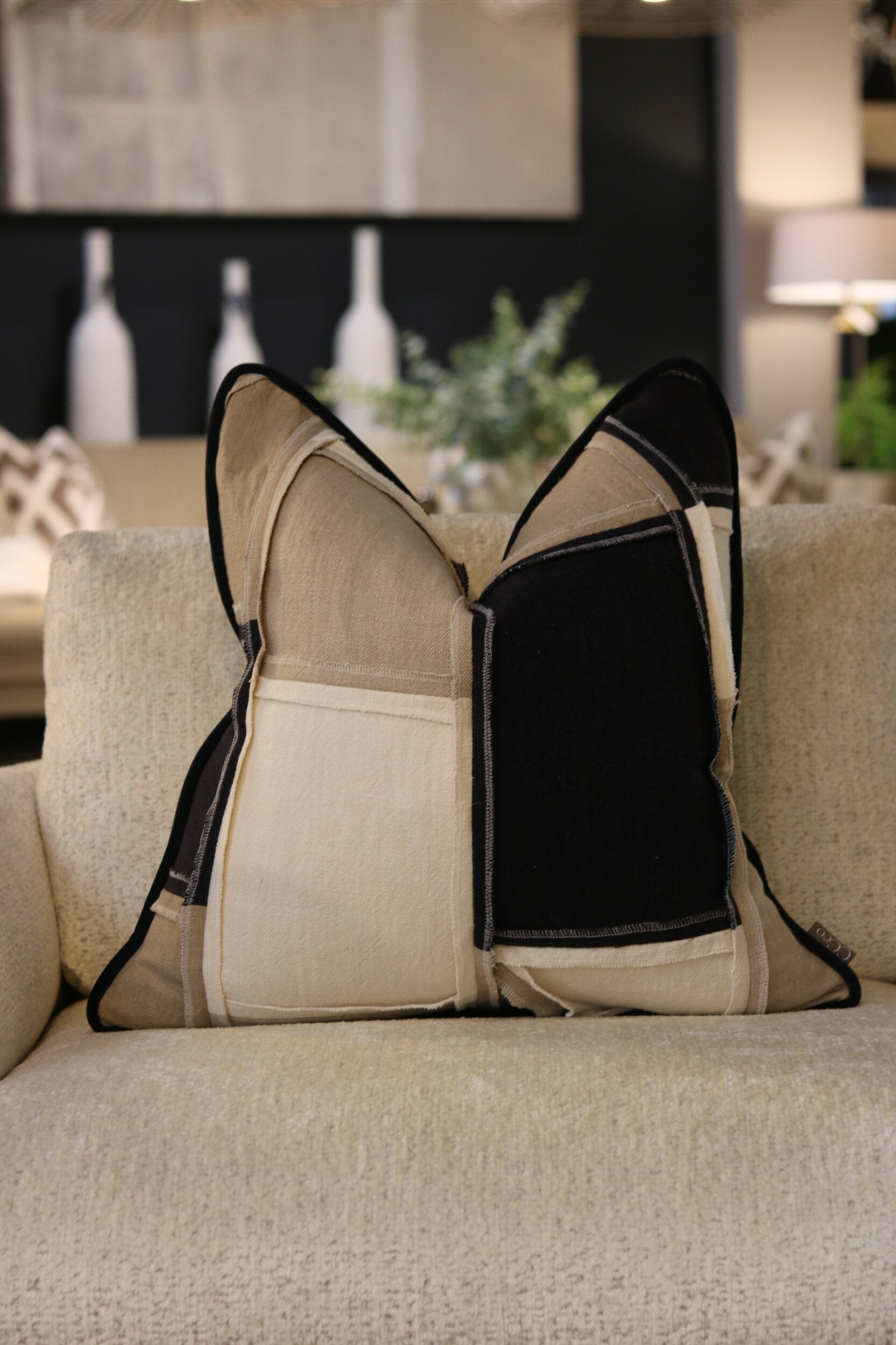 Reclaim Reversible Monochrome Cushion