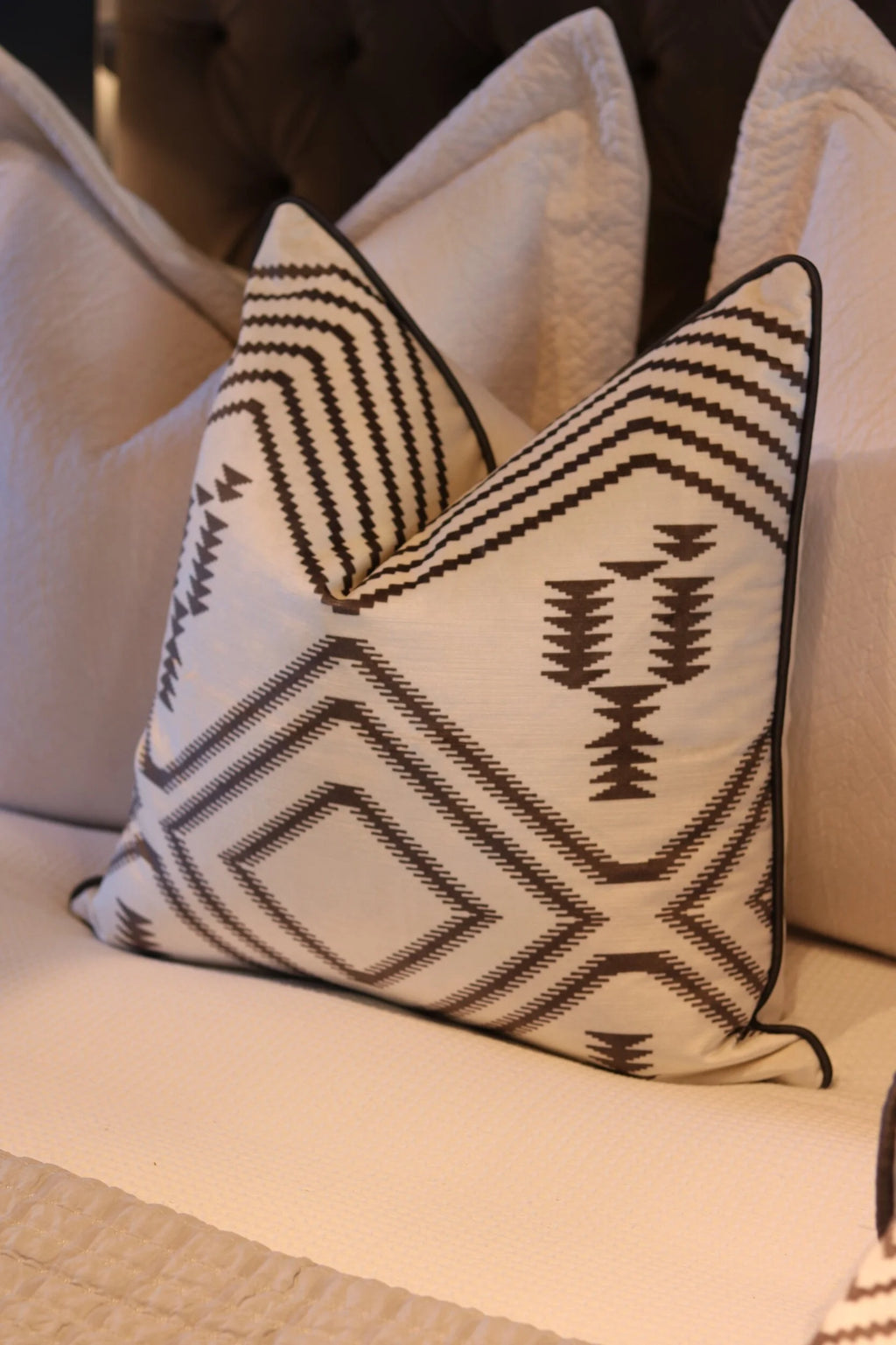 Andrew Martin 'Navaho Grey' Cushion