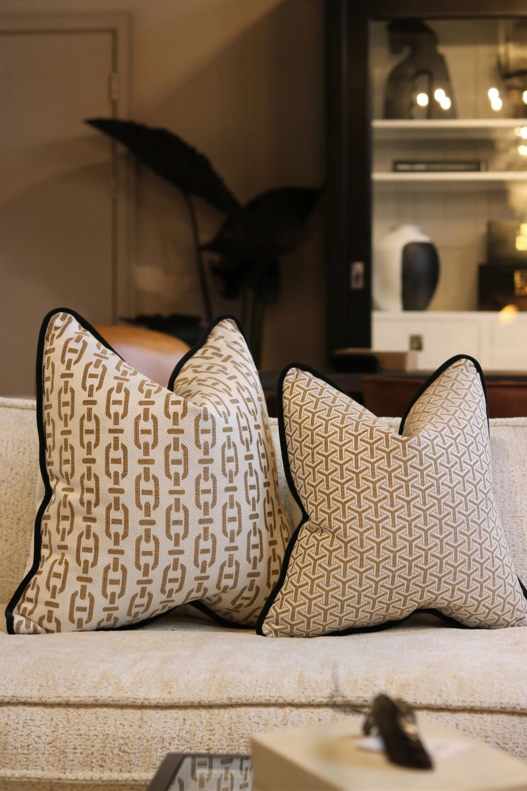 Andrew Martin 'Monte Tan' Cushion Set