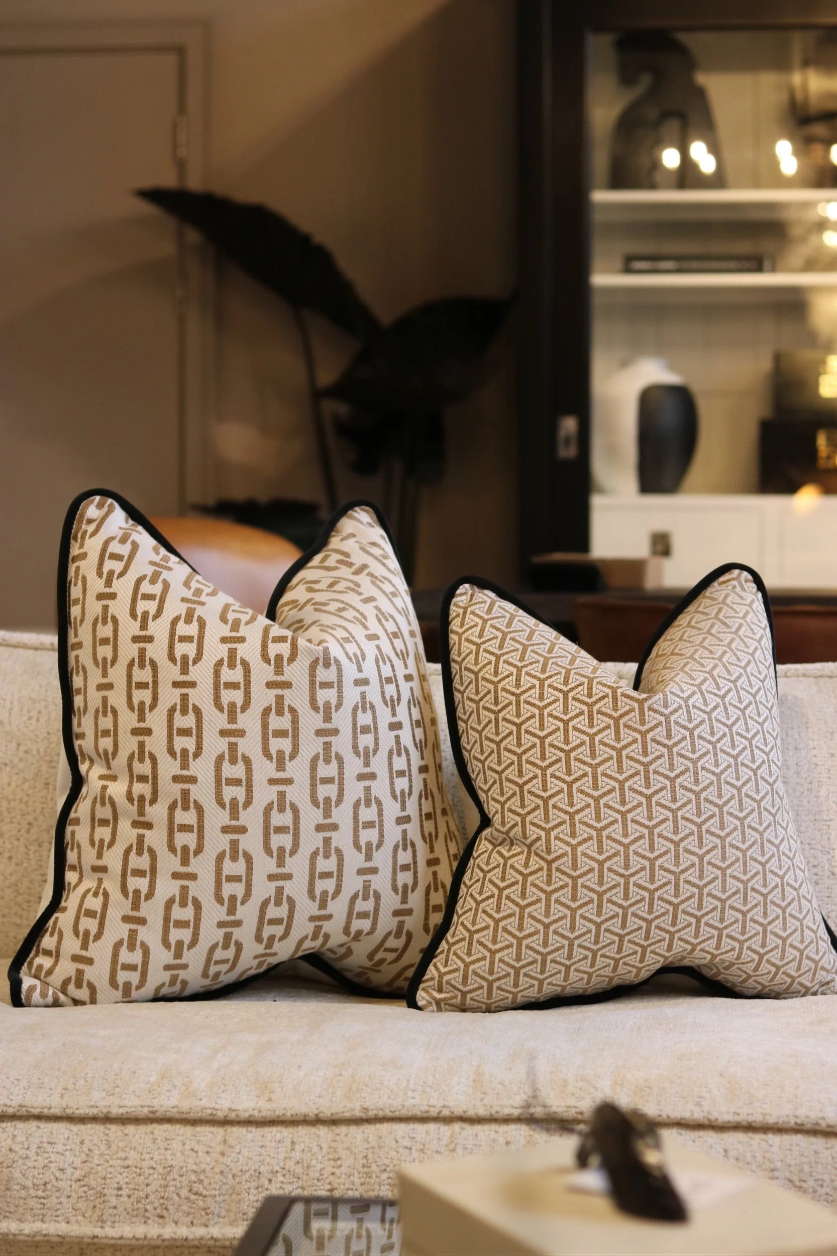 Andrew Martin 'Monte Tan' Cushion Set