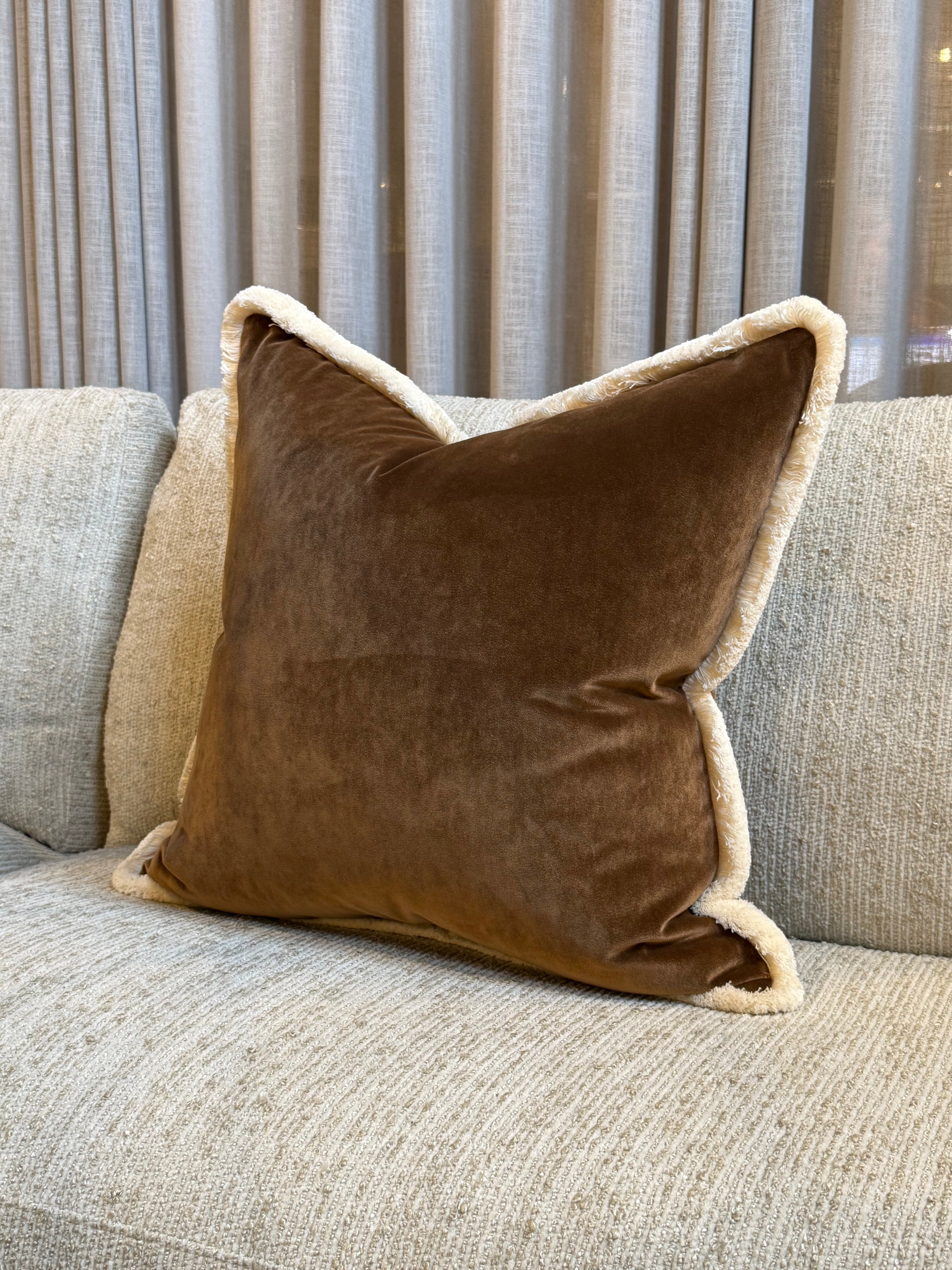 Limited Edition 'Faveur Rust' Velvet Cushion