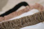 Boucle Cushion with Fringe