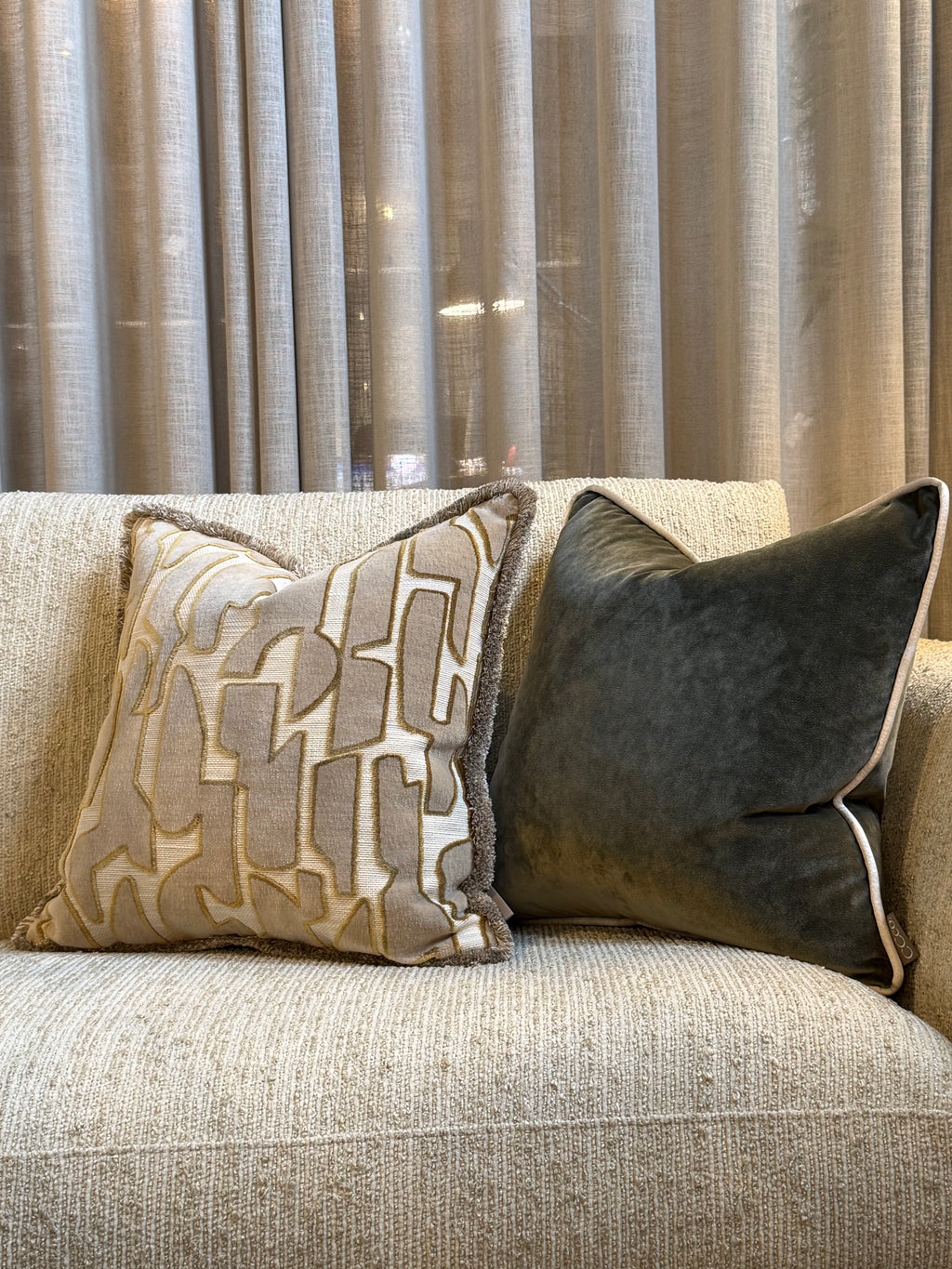 Limited Edition 'Faveur Mole' Velvet Cushion