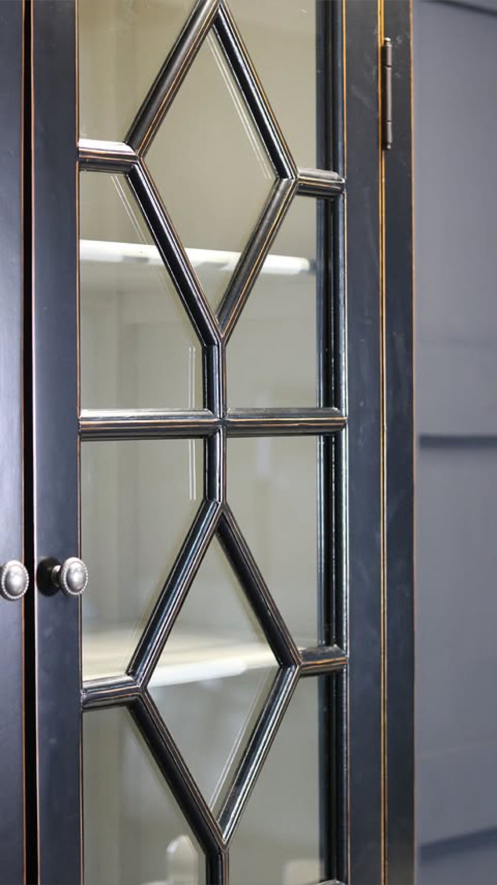 Ex-Display Black Display Cabinet