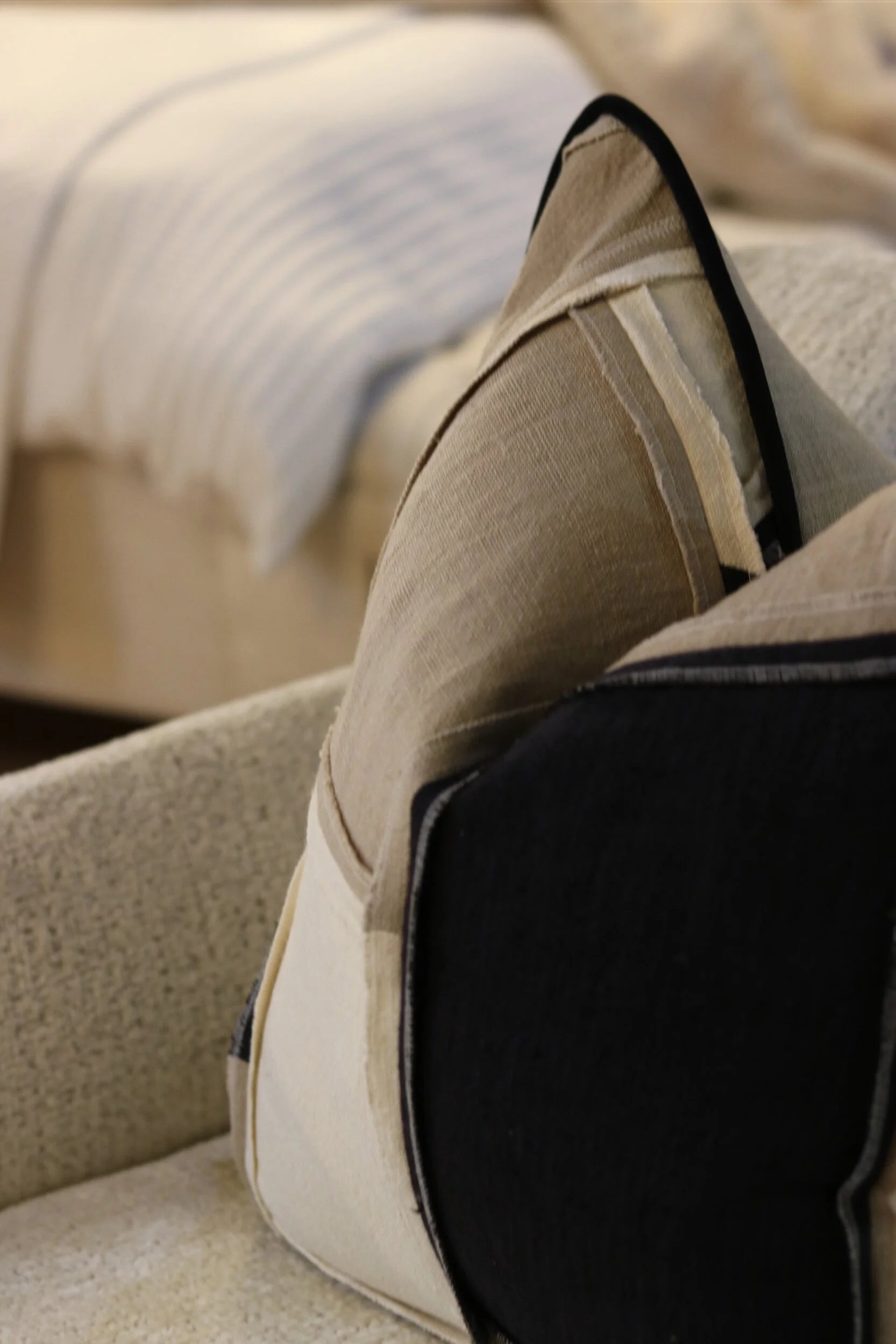 Reclaim Reversible Monochrome Cushion