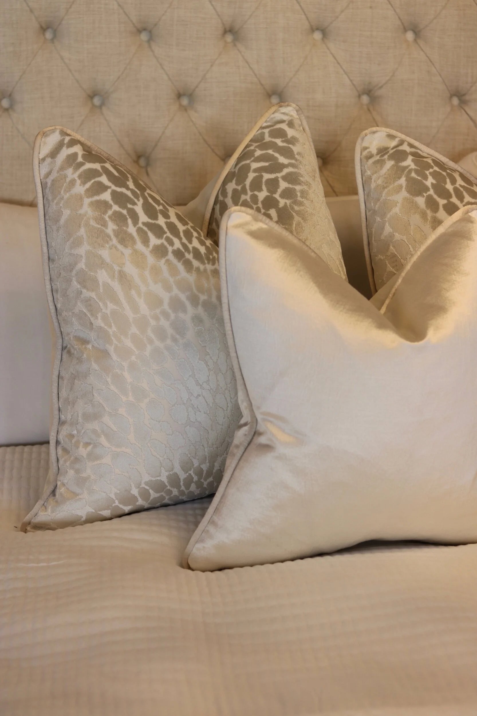 Pearl Moonstone Bed Cushion Set