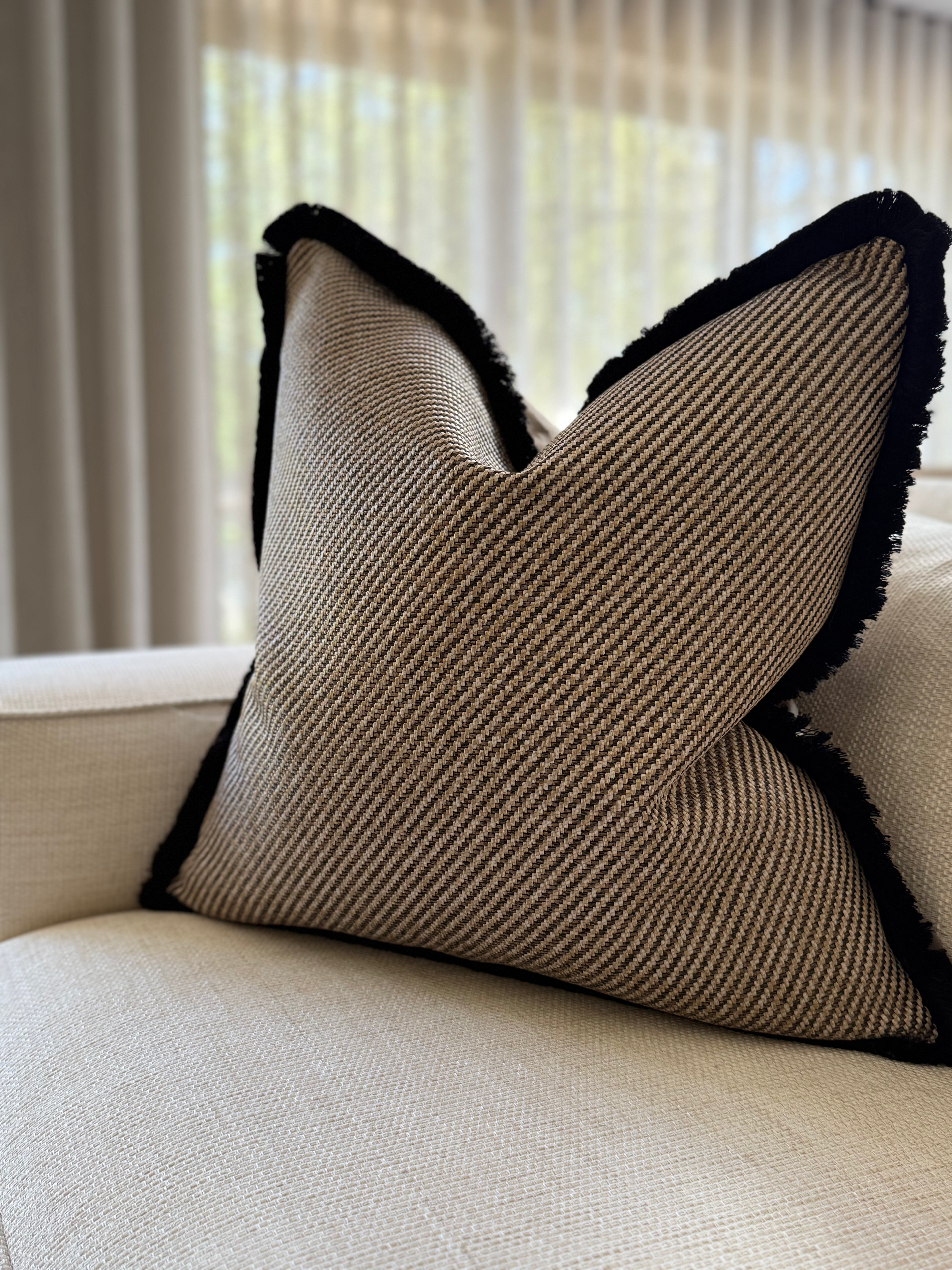 Zeo Sepia Cushion