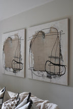 Black Ink Abstract Painting