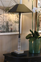 Black Marble Table Lamp