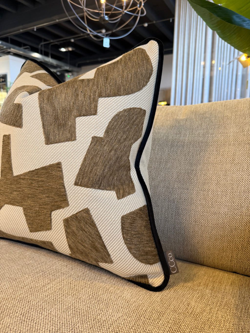 Jigsaw Tobacco Cushion