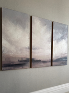 Set of 3 Moody Landscape Canvases