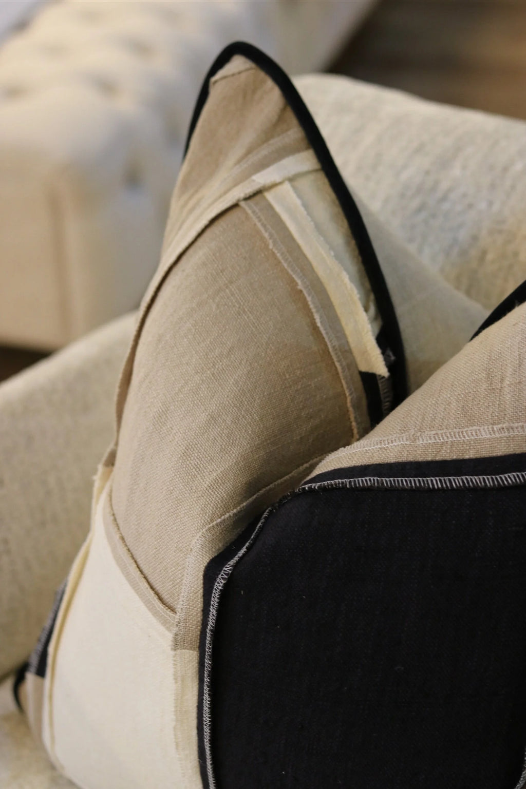 Reclaim Reversible Monochrome Cushion